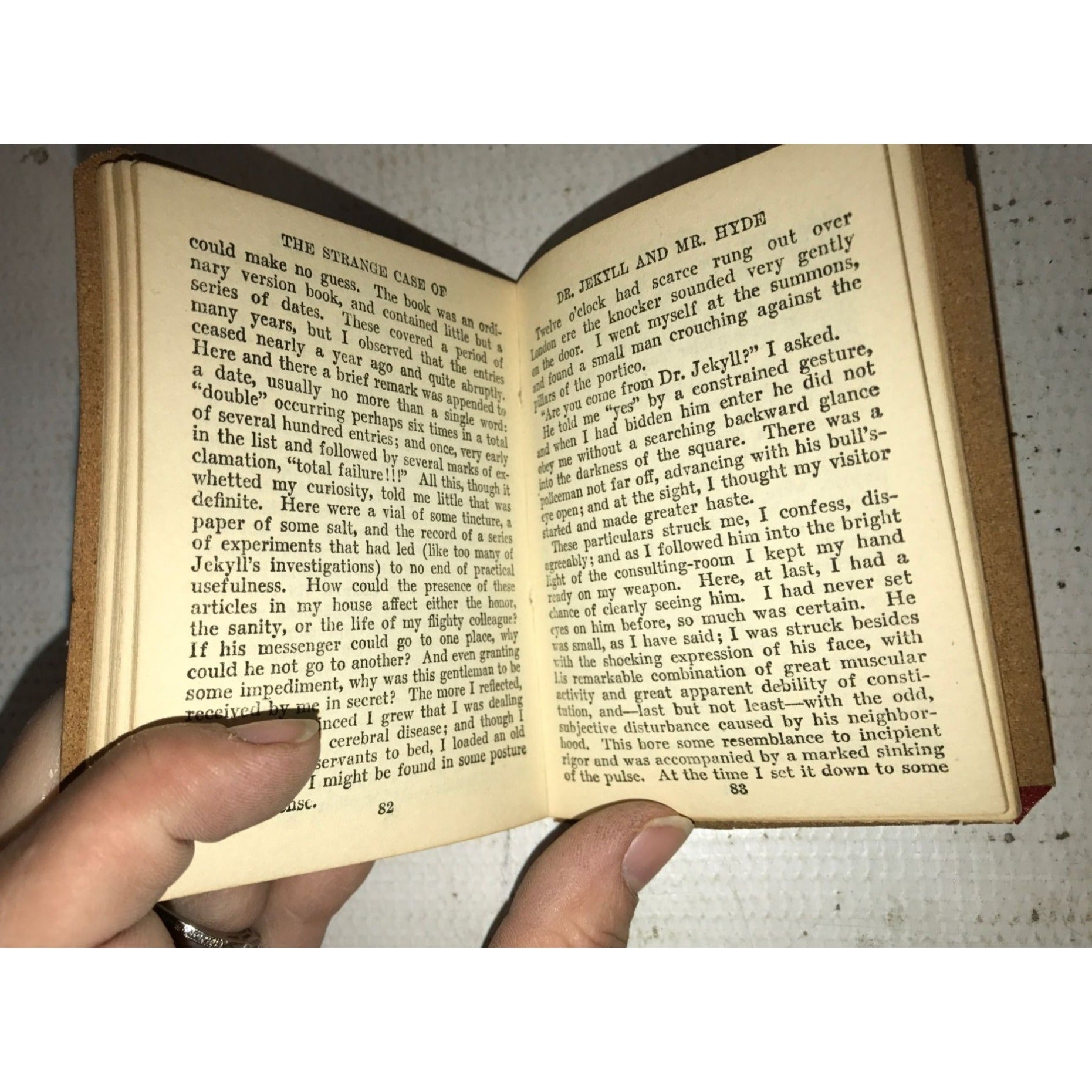 The Strange Case of Dr.Jekyll & Mr.Hyde Small Leather Vintage Book