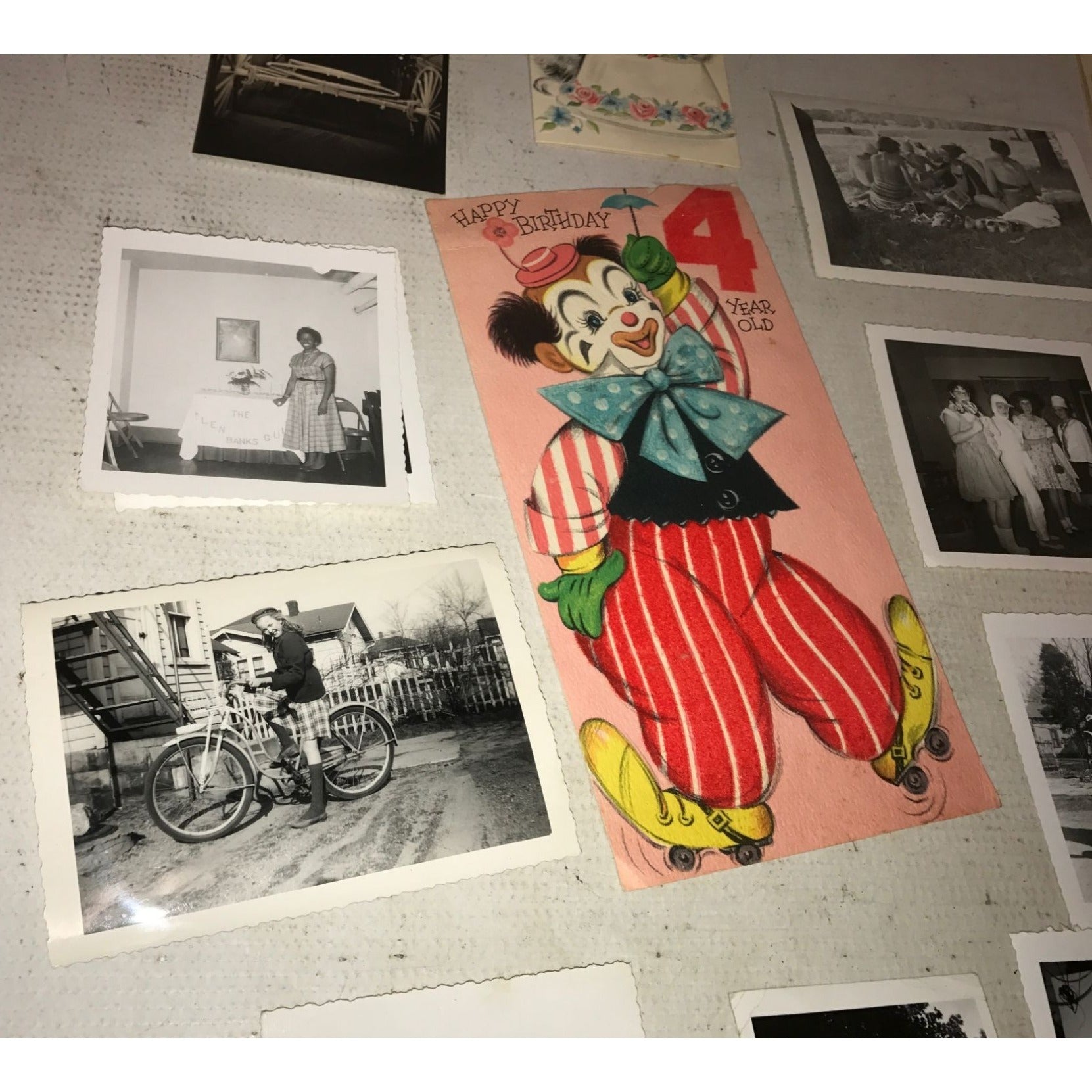 1950s era Photos and cards- School dance photo - high school organization group photo