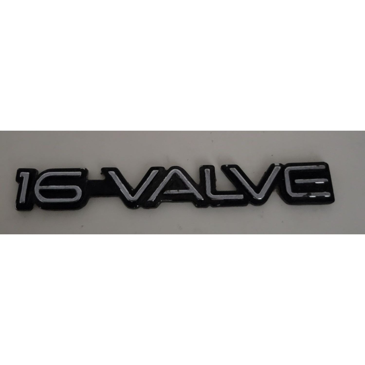 16 VALVE Silver/Black Auto Patch/Emblem