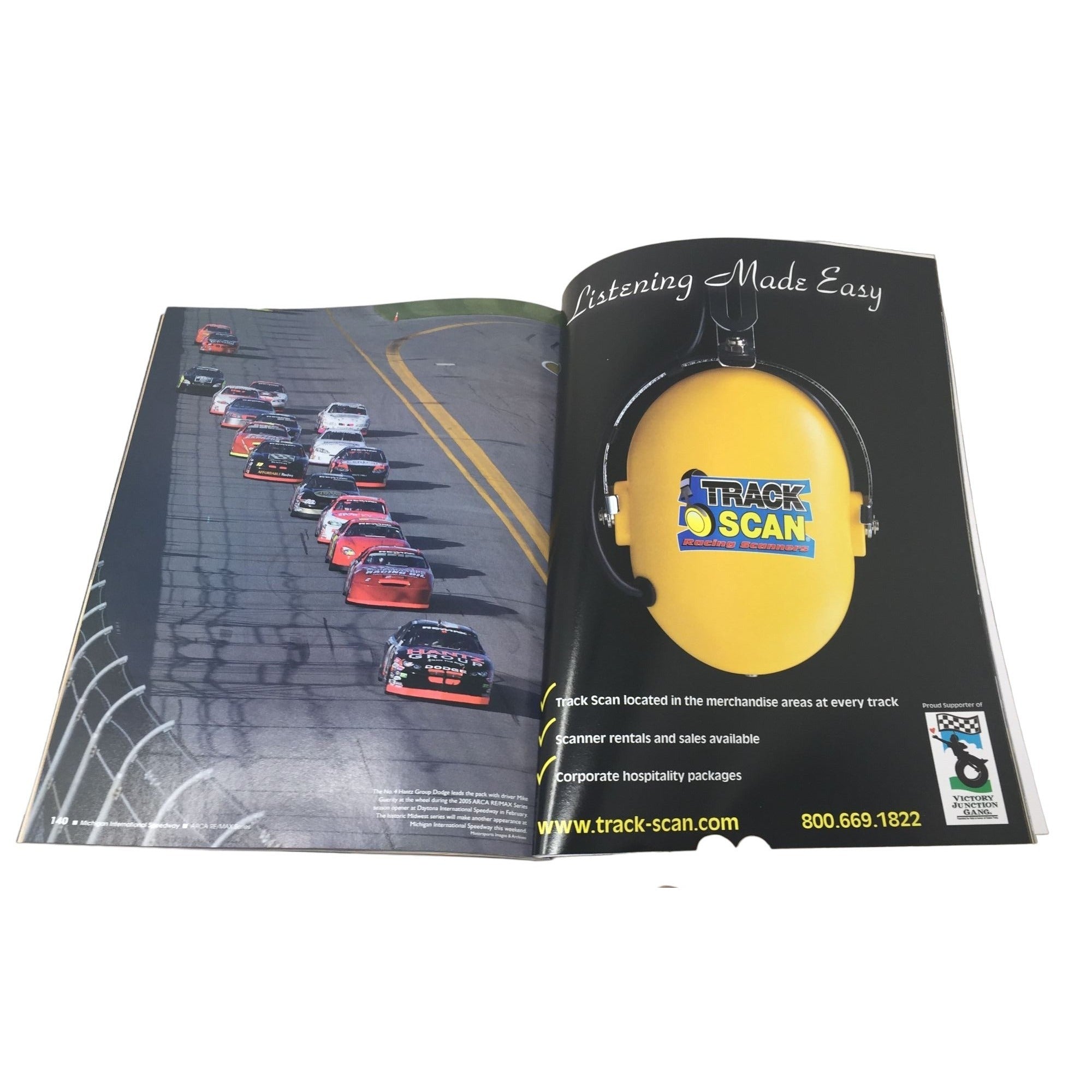 Pitnote Press & Michigan International Speedway Program Guide Aug 2005 GFS 400