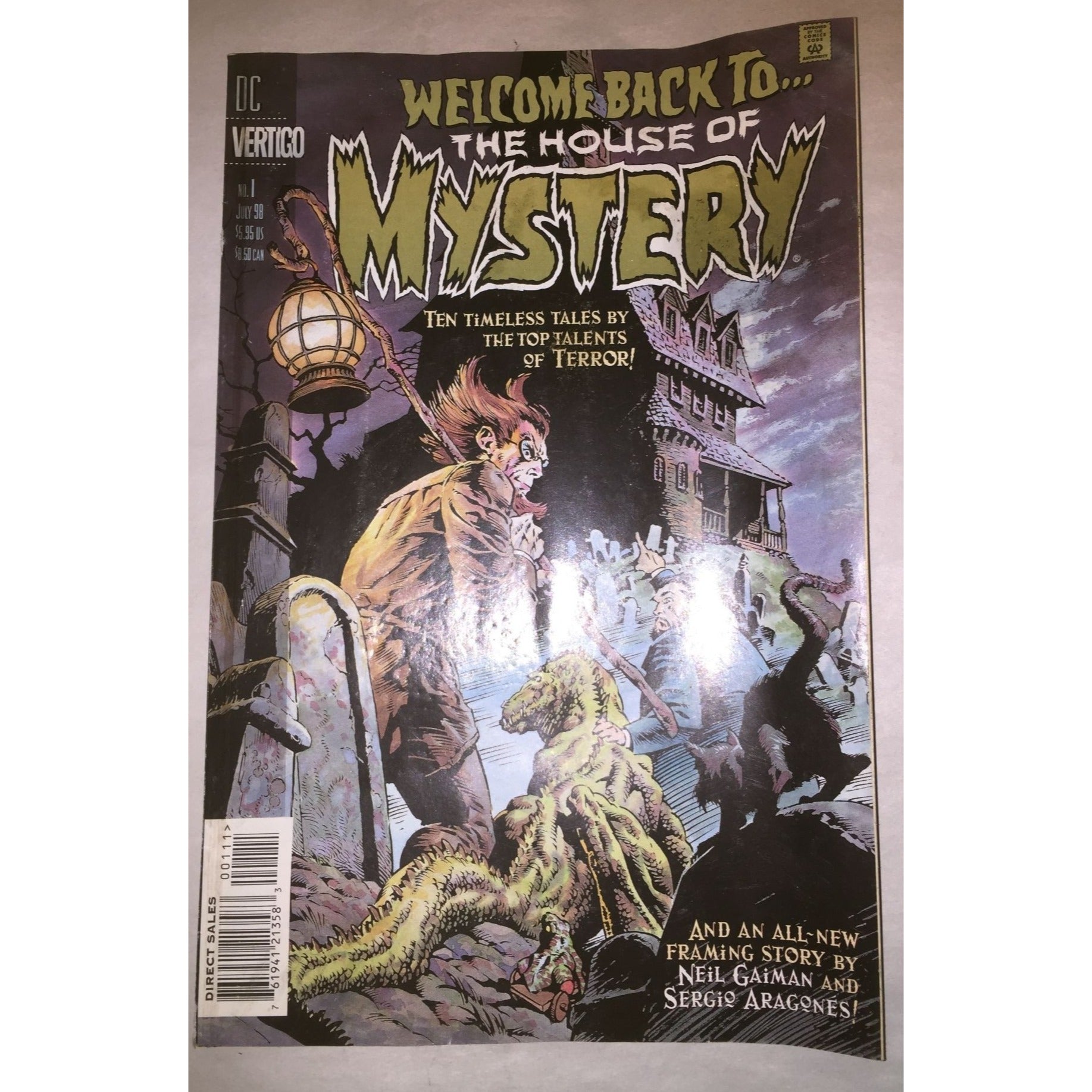 Welcome Back to the House of Mystery Dc Vertigo Comic No 1 July 98