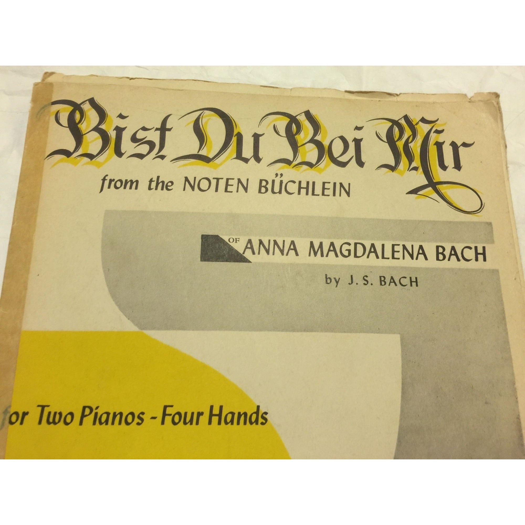 Bist Du Bei Mir (for Two Pianos-Four Hands) Sheet music