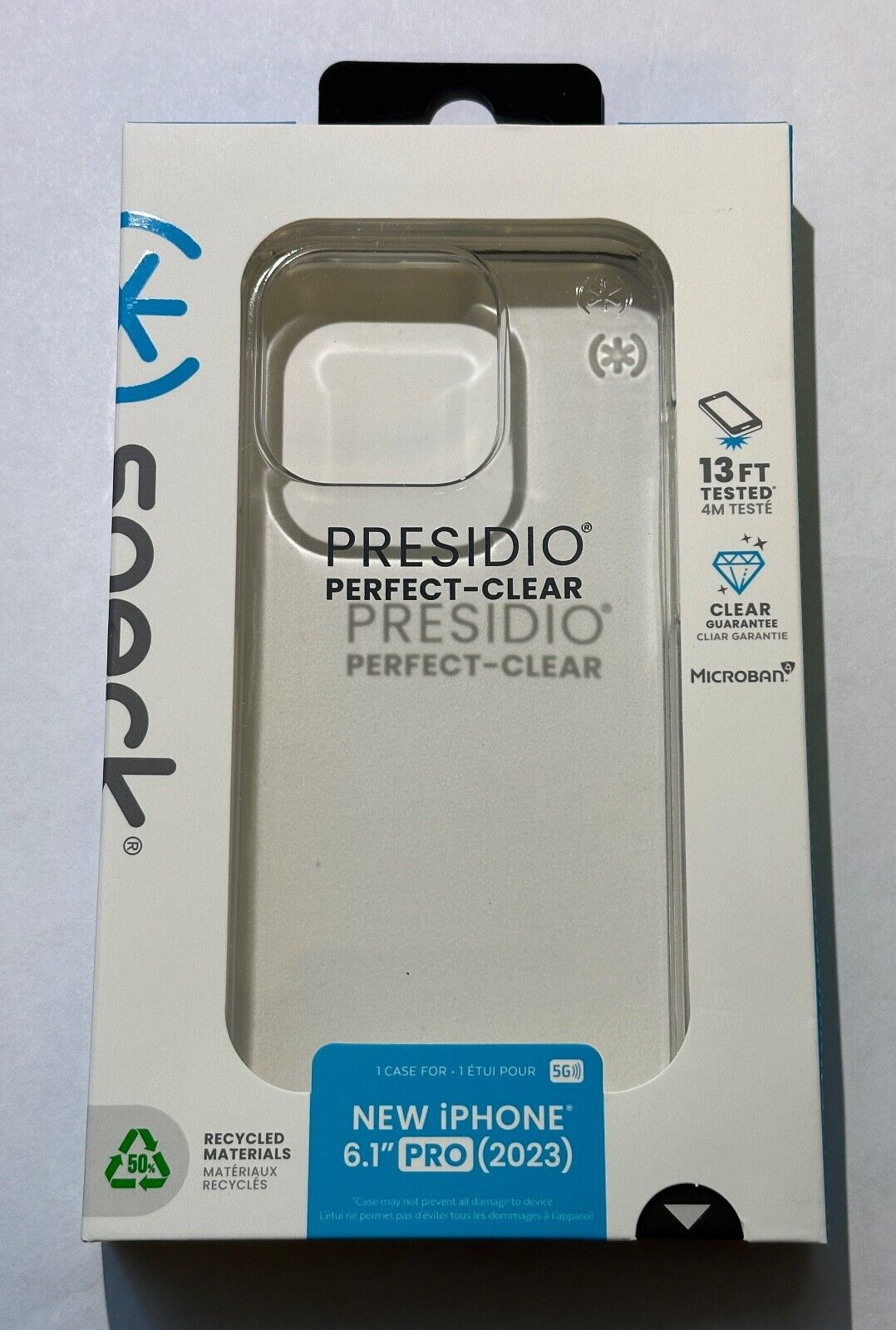 NEW Speck Presidio Perfect-Clear Case for iPhone 15 Pro (6.1
