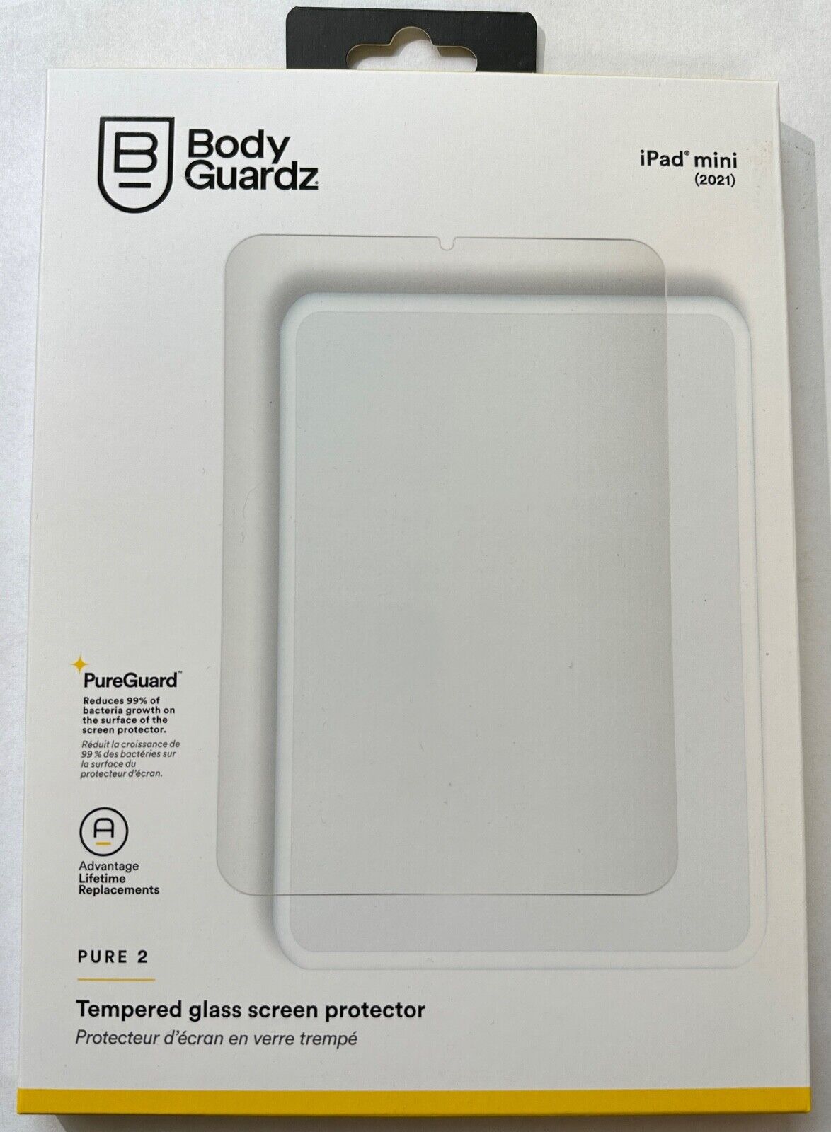 BodyGuardz Pure2 Glass Screen Protector Apple iPad mini 6 (2021) 8.3