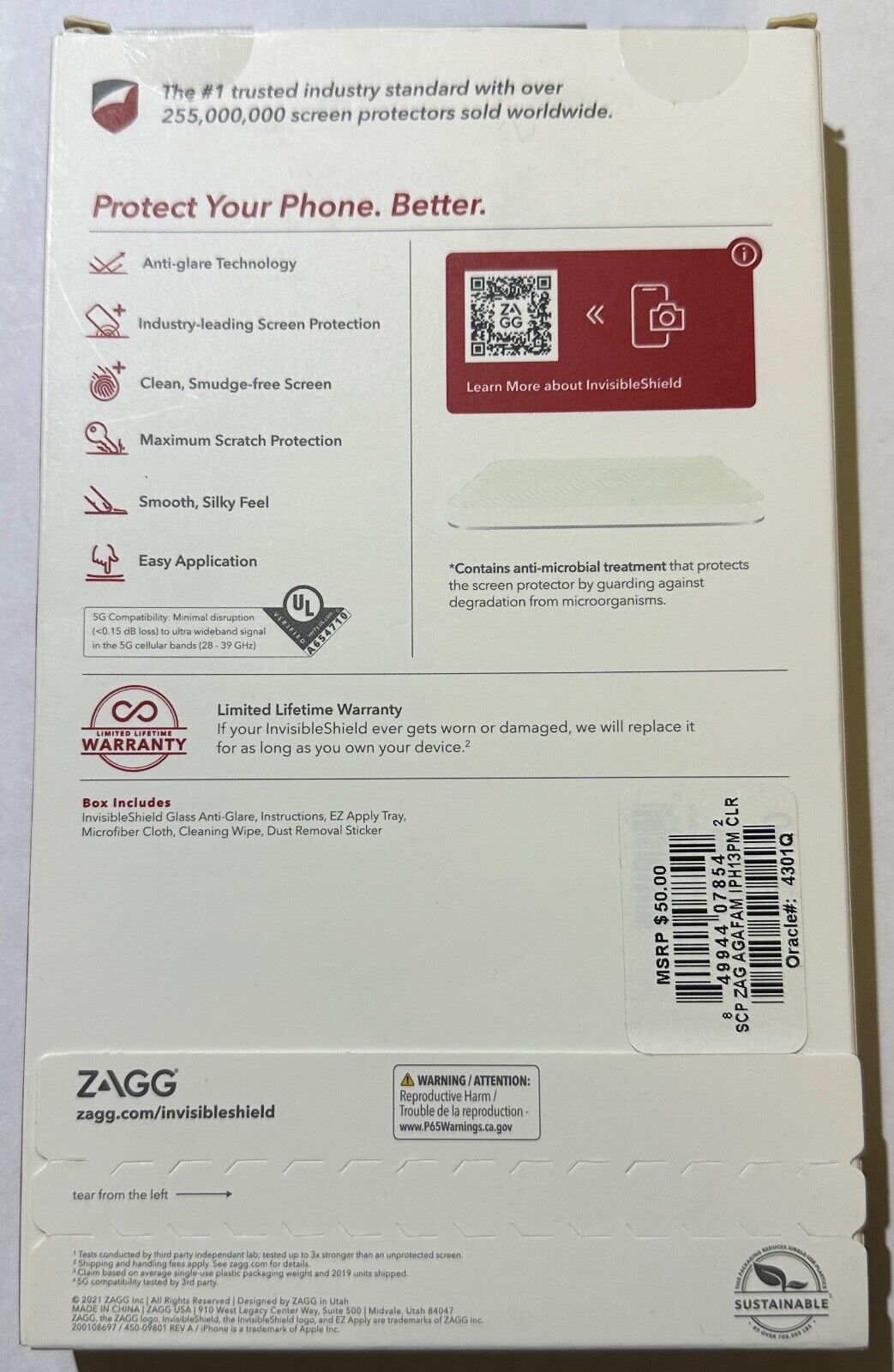 ZAGG Glass Anti-Glare Screen Protector for Apple iPhone 14 PLUS (6.7