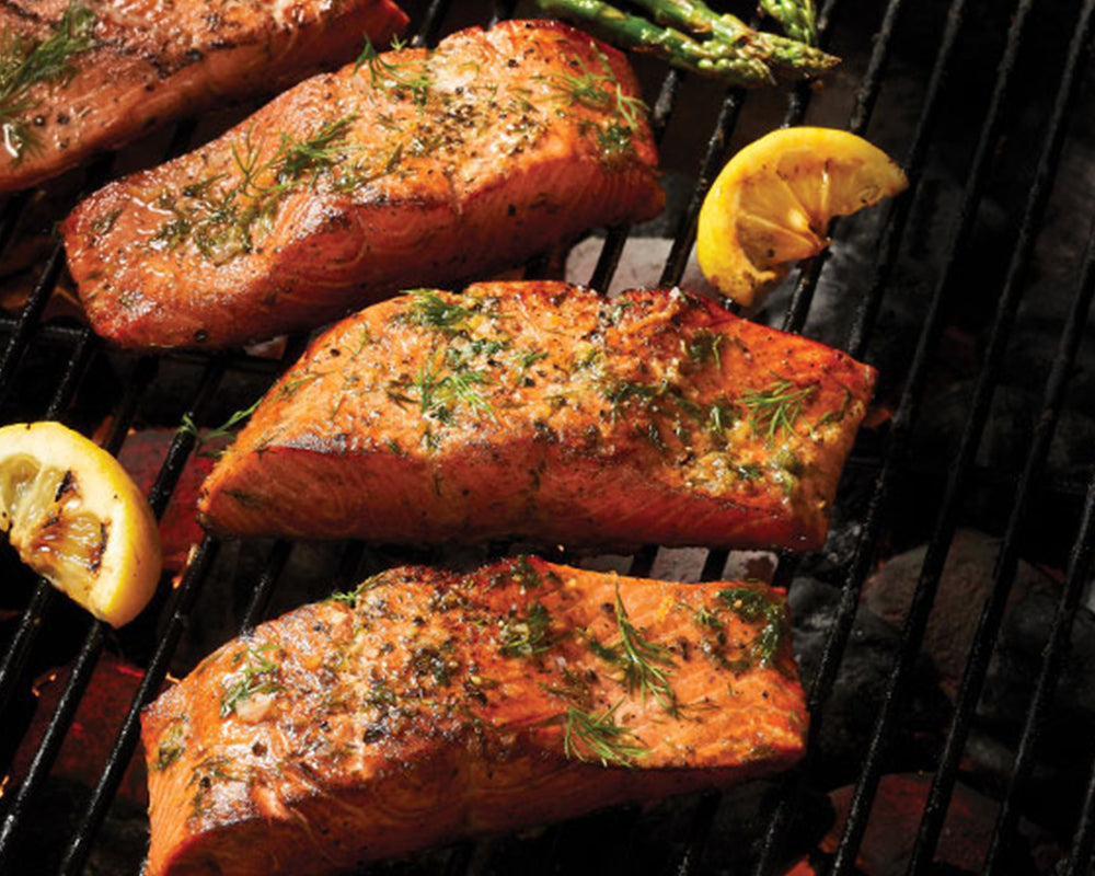 Grilled Salmon on the Charcoal Grill