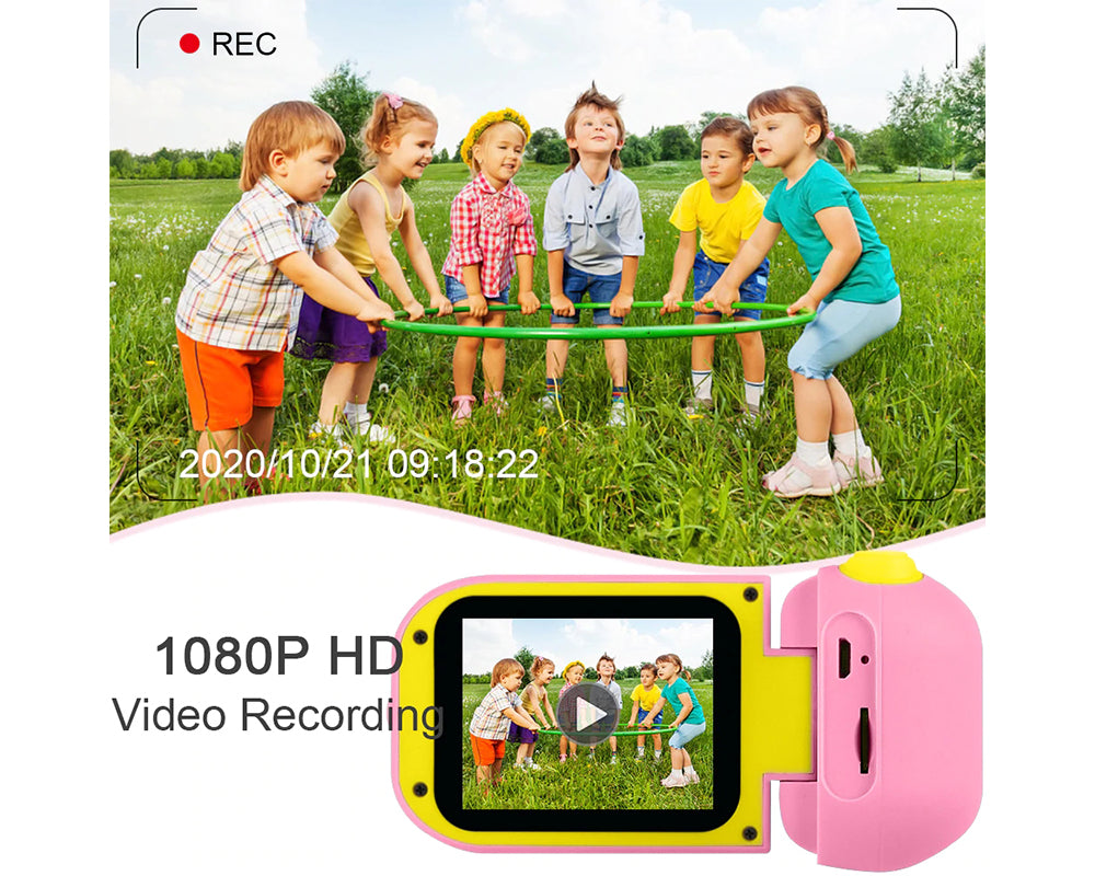 the Kid Camcorder with 1080P HD Video Recording