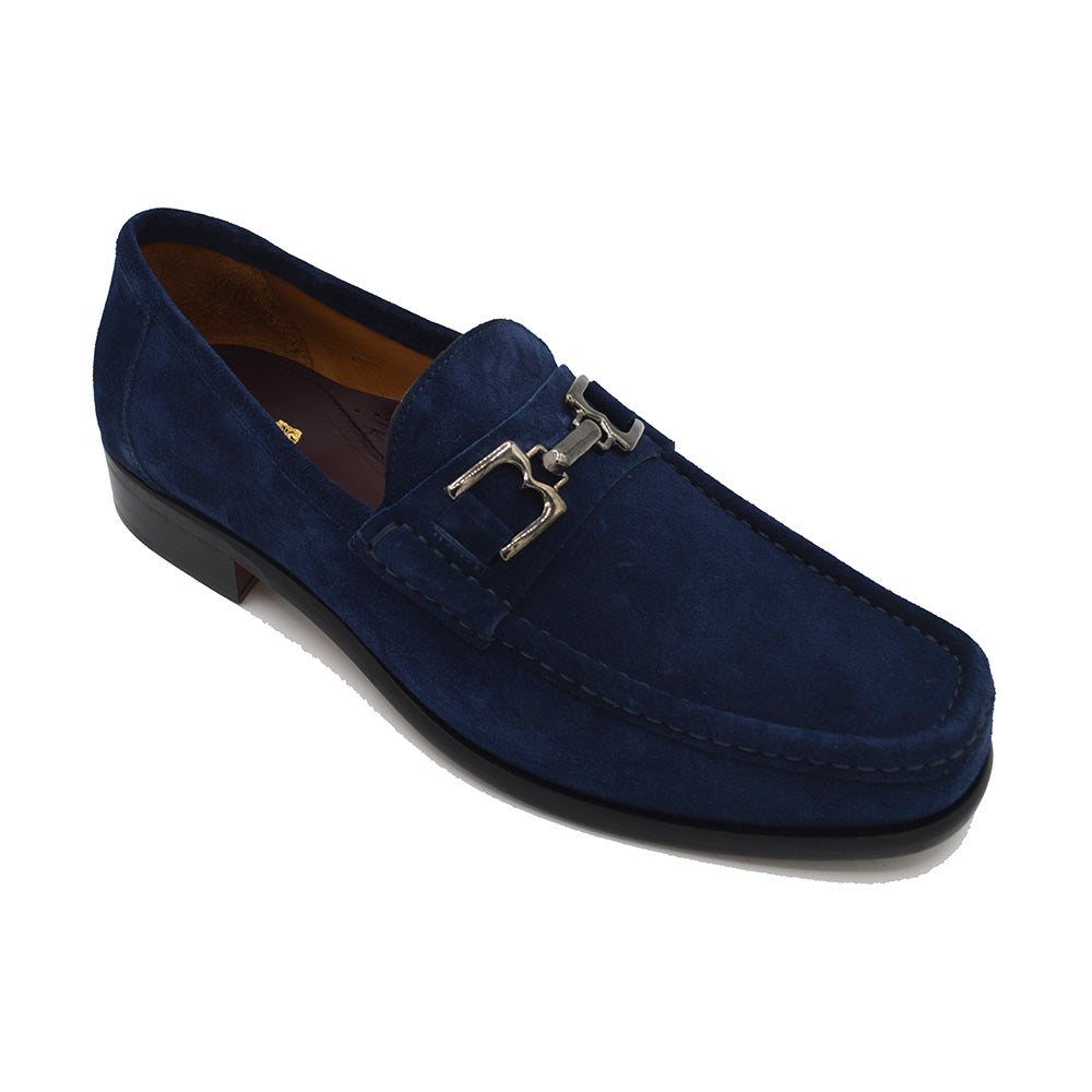 Bruno Magli Trieste Classic Suede and Leather Lined Moccasin Loafer