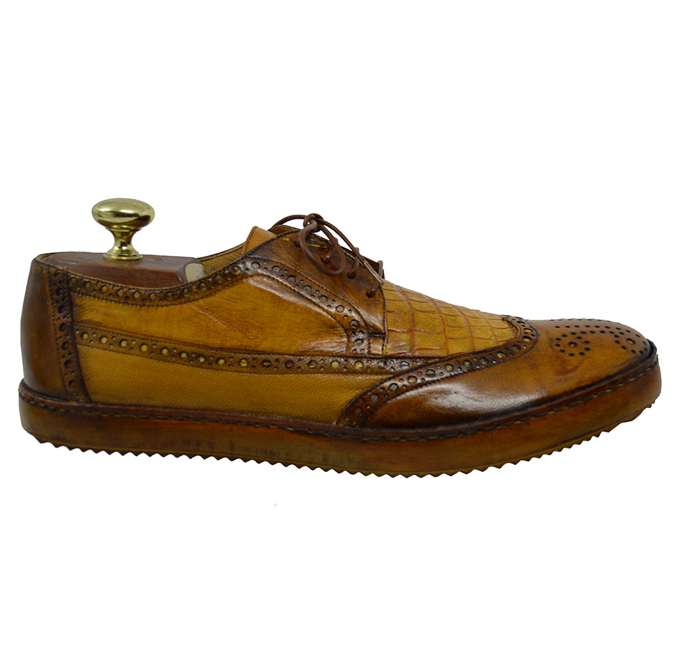 Mauri 8668 Leather & Alligator Wingtip