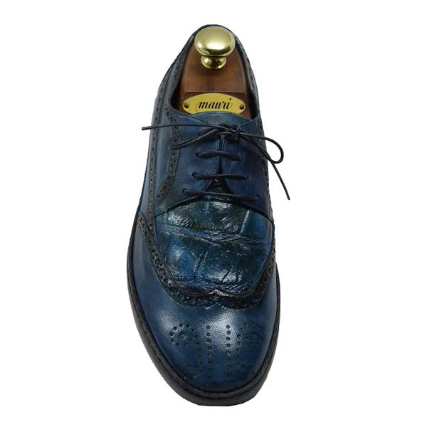 Mauri 8668 Leather & Alligator Wingtip