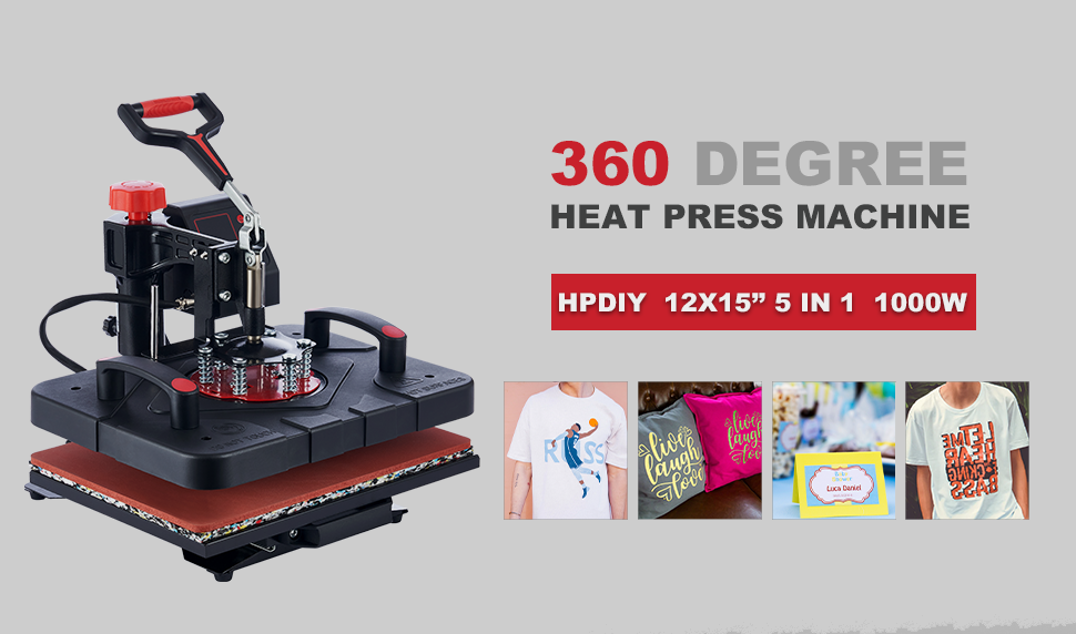 5 in 1 heat press machine