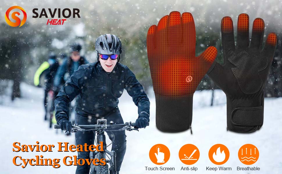 Gants chauffants Savior Heat pour hommes et femmes, gants à batterie  électrique rechargeable S20