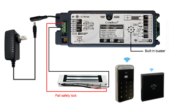 os210wn receiver with electric magnetic lock wiring diagram