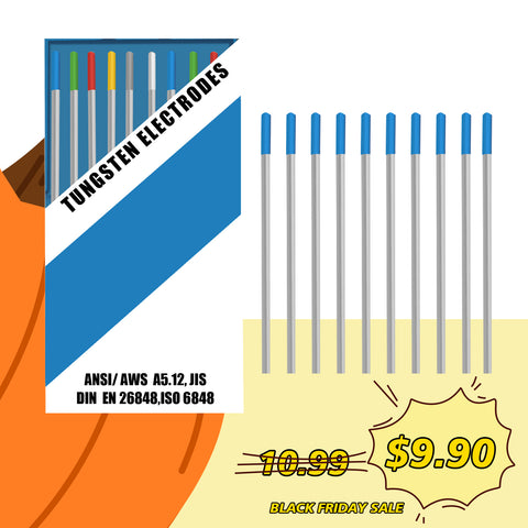 SSimder WL20 Blaue WIG-Schweißwolframelektrode, 10er-Pack