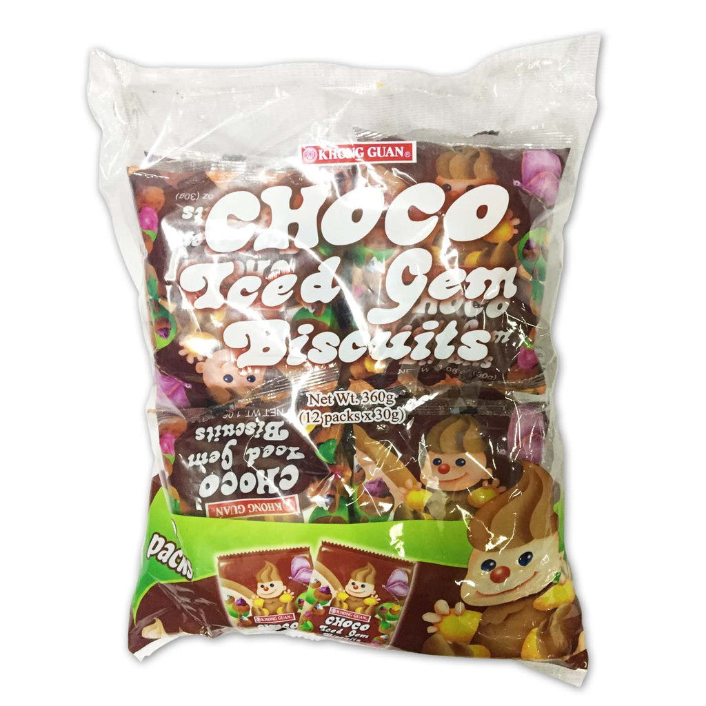  Choco Iced Gem Biscuits | 30g x 12 packs 