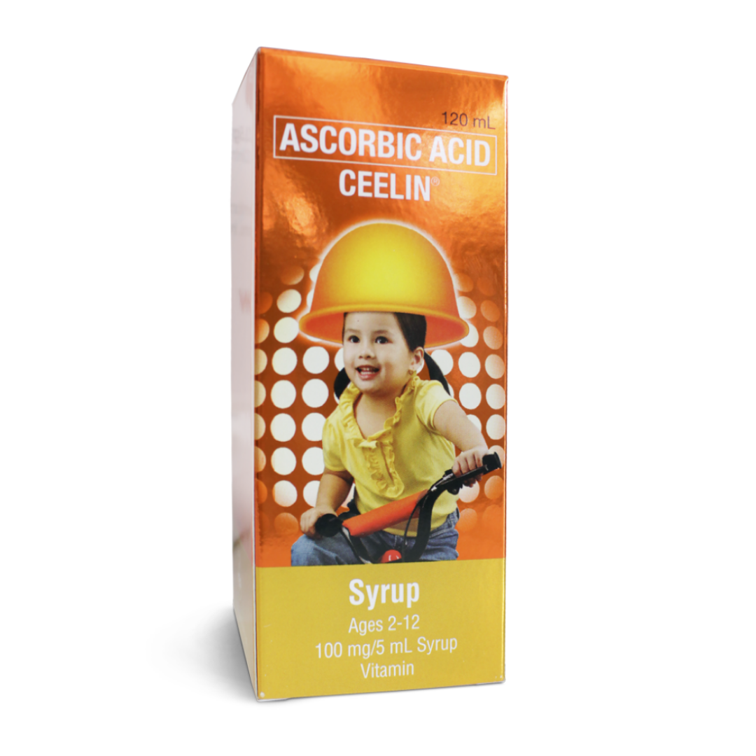  Ascorbic Acid Ceelin Orange Syrup 120mL 