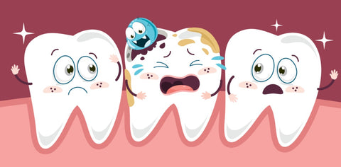 It will just be a matter of time before the plaque eats through the outer layer of the enamel. | Cheeeese