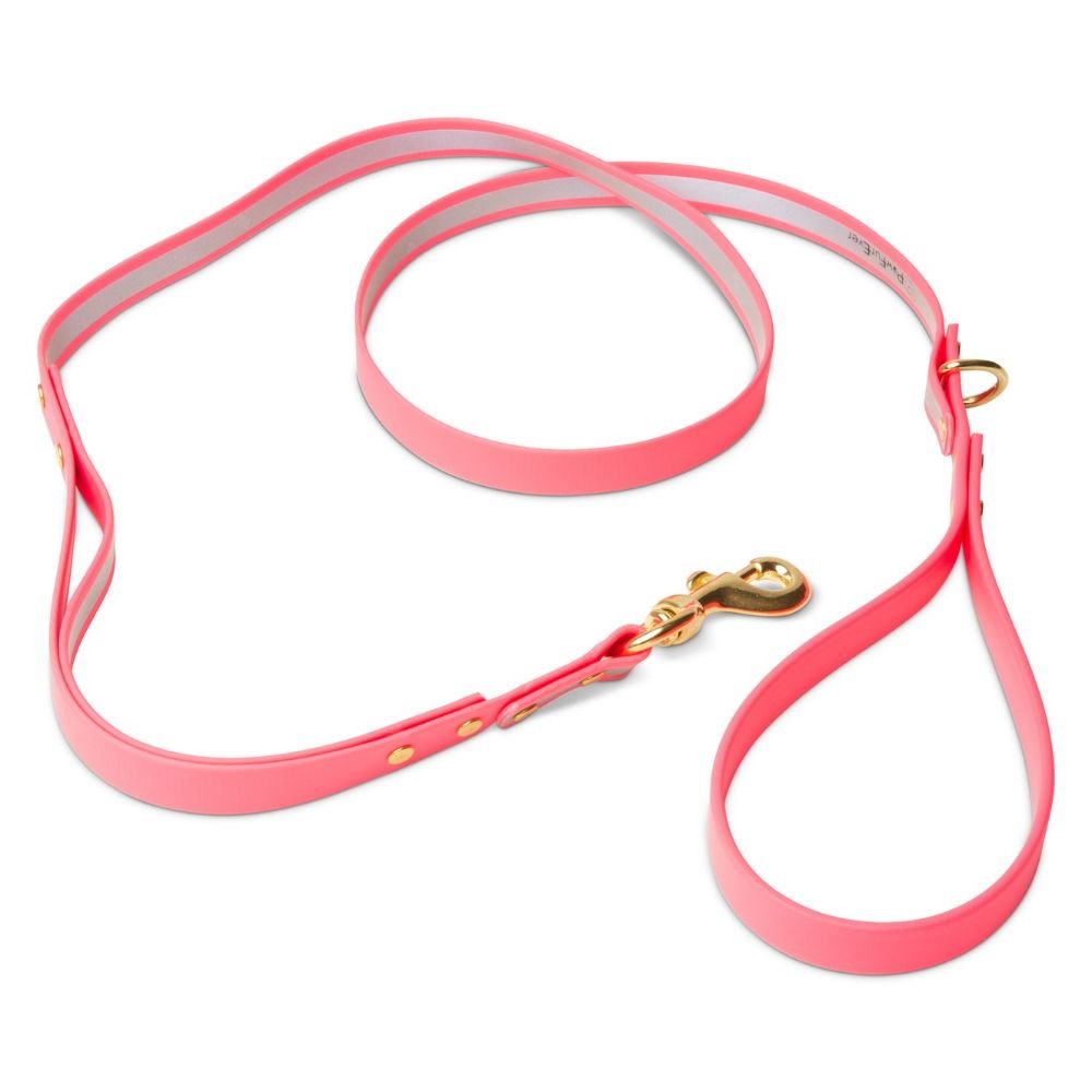 Biothane Dog Leashes (Pink - Reflective)