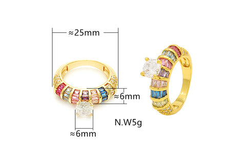 Anel solitário de luxo no atacado