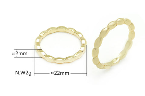 Anel esferas ovais no atacado