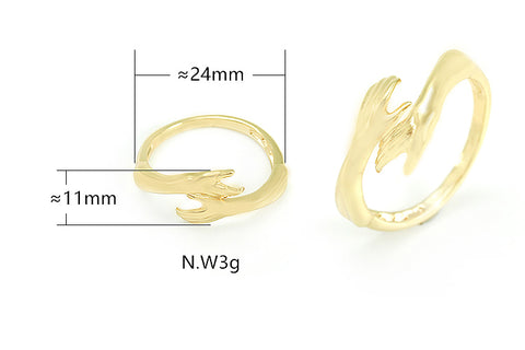 Anel aberto de mãos no atacado