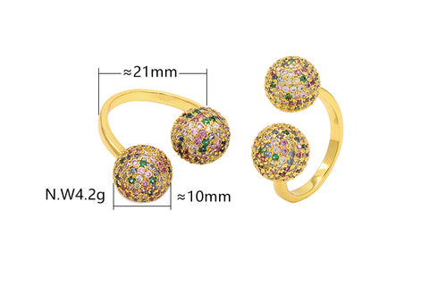 Anel esfera dupla ajustável no atacado