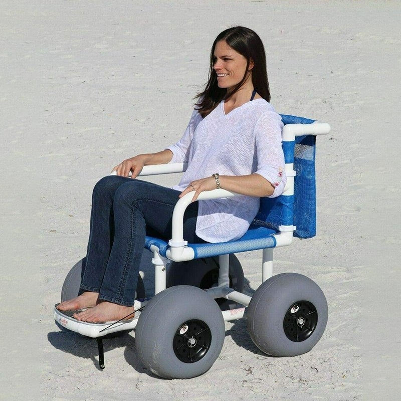 Professional Commode beach Wheelchair With Wheels I outdoor wheelchair for beach I Model BZb01