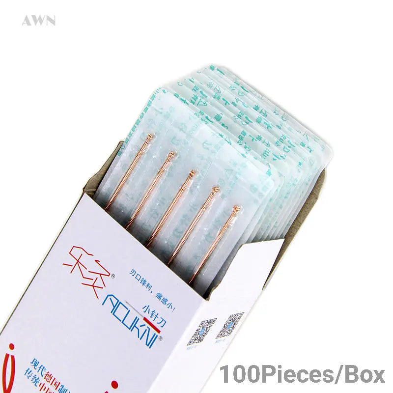 100pcs/pack Copper Handle Small Knife Blade Acupotomy Acupuncture Needles I Sterilized and Sharp