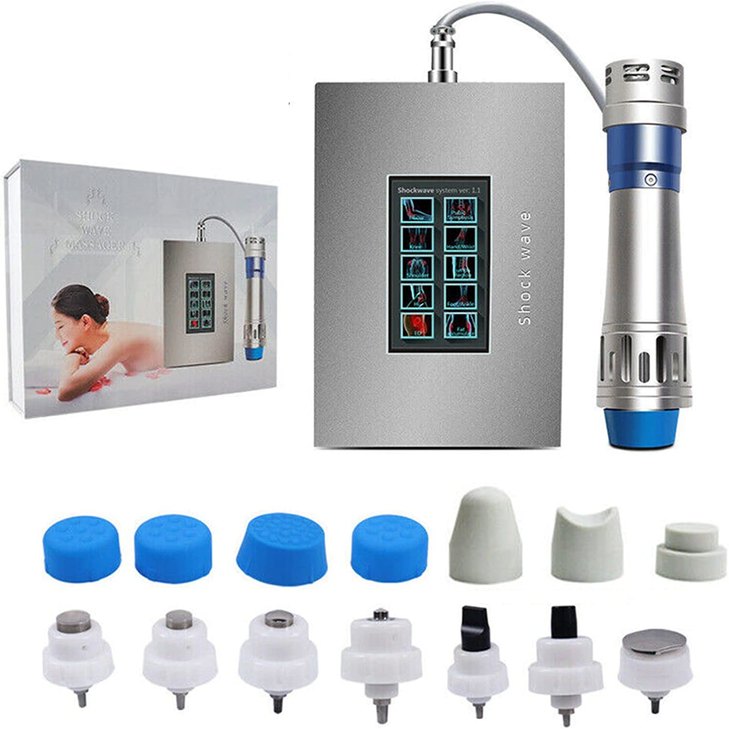 Body Muscle Massager I Electromagnetic Extracorporeal Shockwave Therapy Machine for E-D Treatment Pain Relief I Meubon