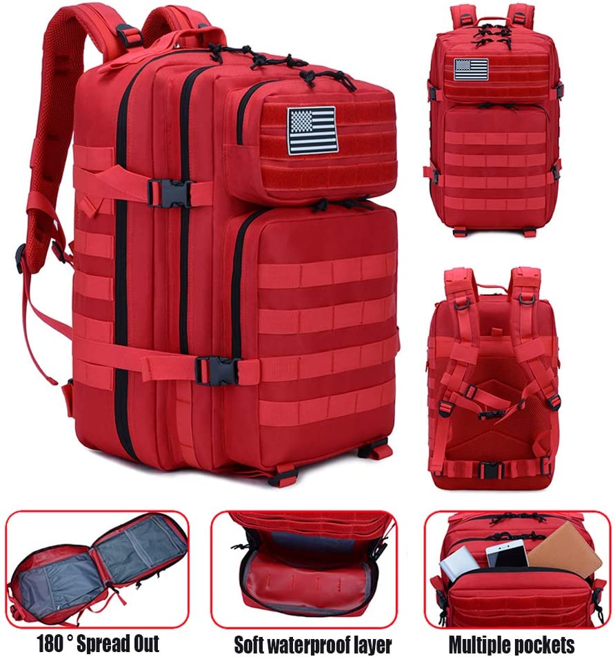 Large 45L Military Tactical Assault Pack Rucksack with Molle System