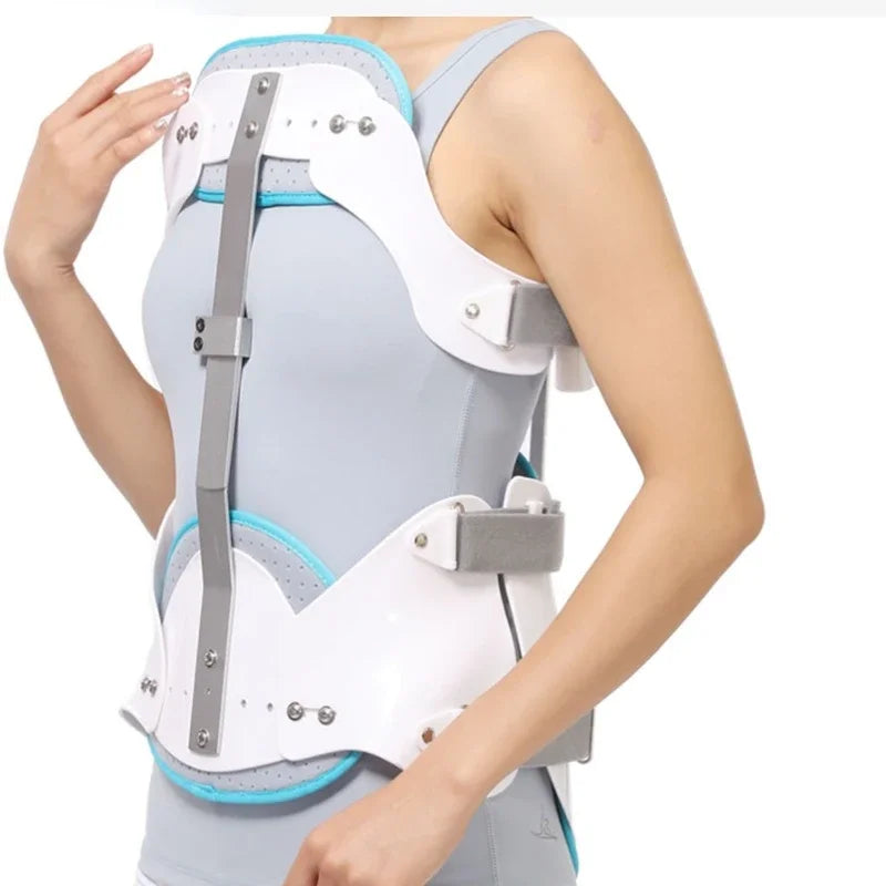 Summer Style Thoracic Spine Fixation Brace I Adjustable & Breathable Compression for Comfortable Spinal Surgery Recovery