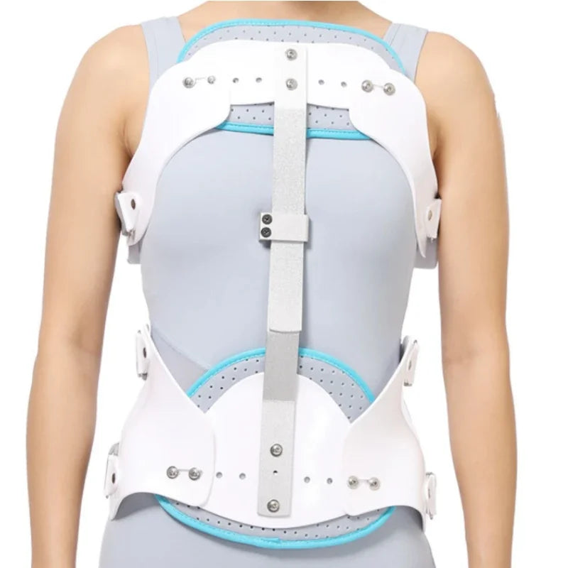 Summer Style Thoracic Spine Fixation Brace I Adjustable & Breathable Compression for Comfortable Spinal Surgery Recovery