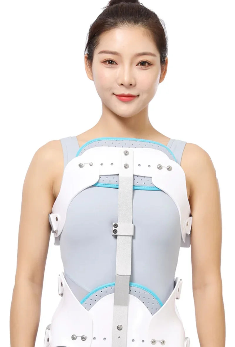 Summer Style Thoracic Spine Fixation Brace I Adjustable & Breathable Compression for Comfortable Spinal Surgery Recovery