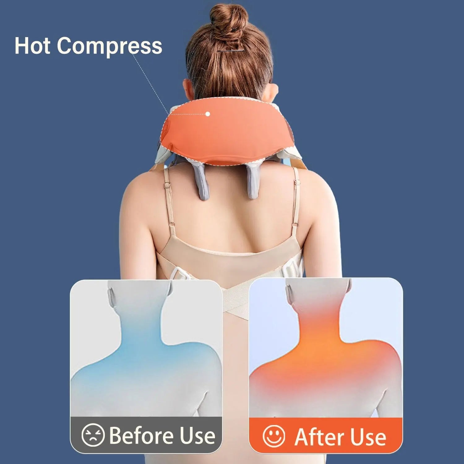 Electric Shiatsu Neck and Shoulder Massager with Heat - Deep Tissue Kneading to Soothe Muscles