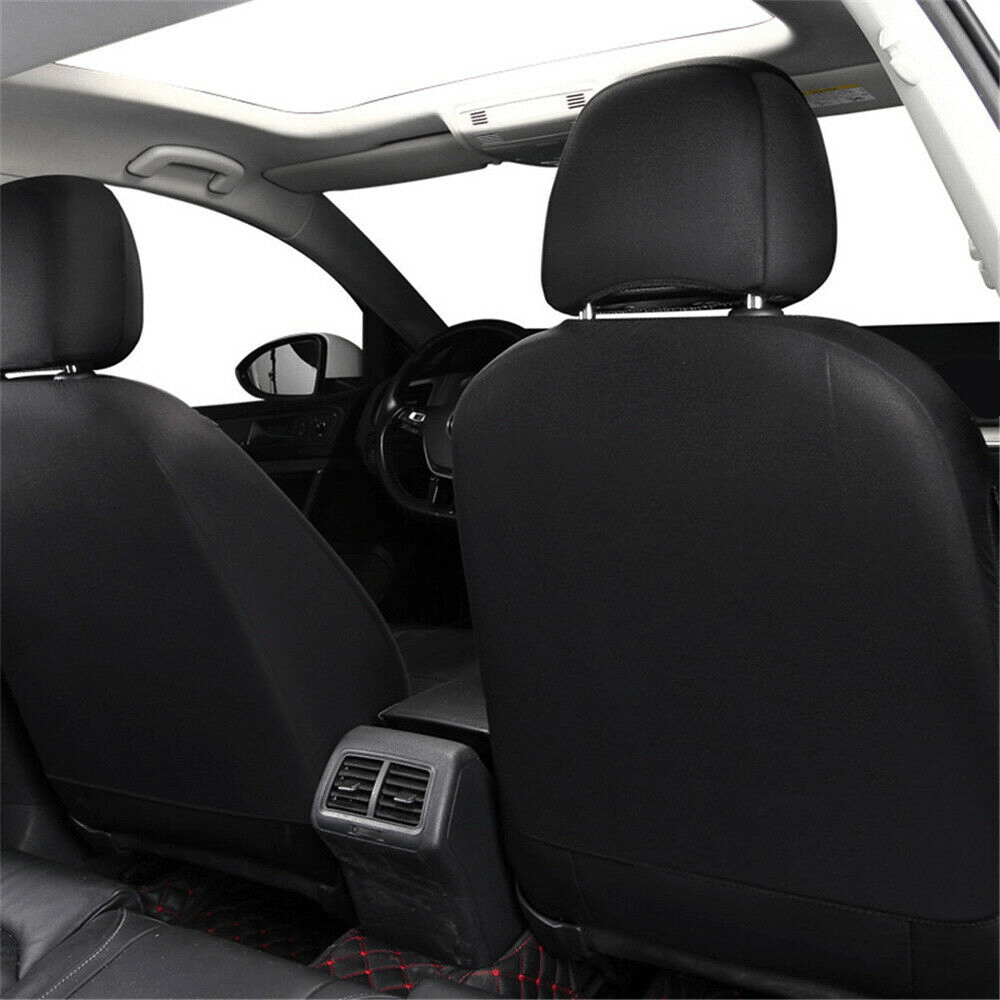 9PCS PU Leather Car Seat Cover Front Rear Protectors Cushions Universal Full Set