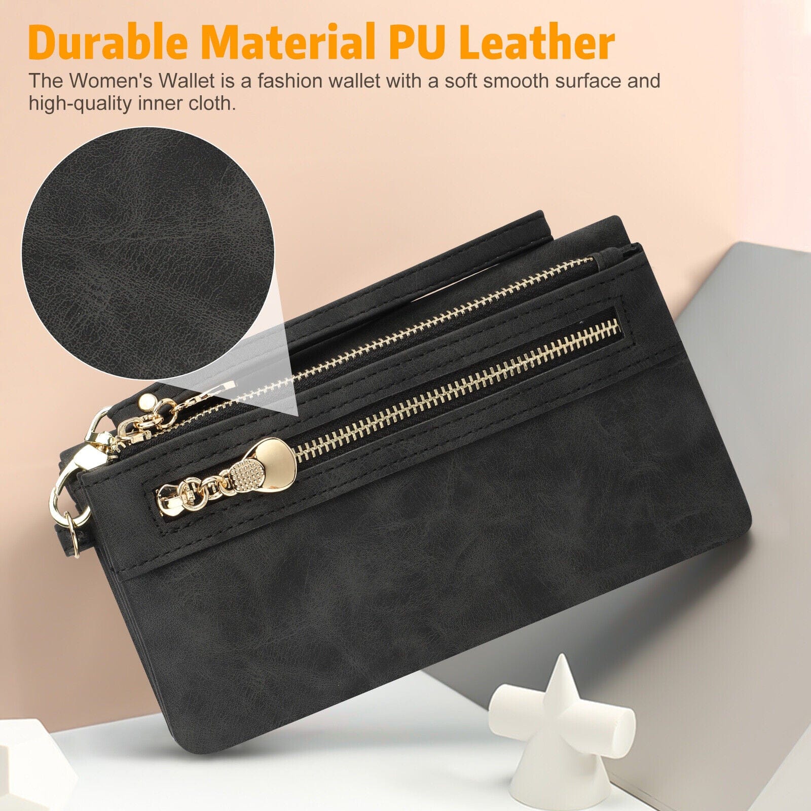 Women Lady Leather Wallet Phone Bag Clutch Card Holder Purse Handbag Retro Style