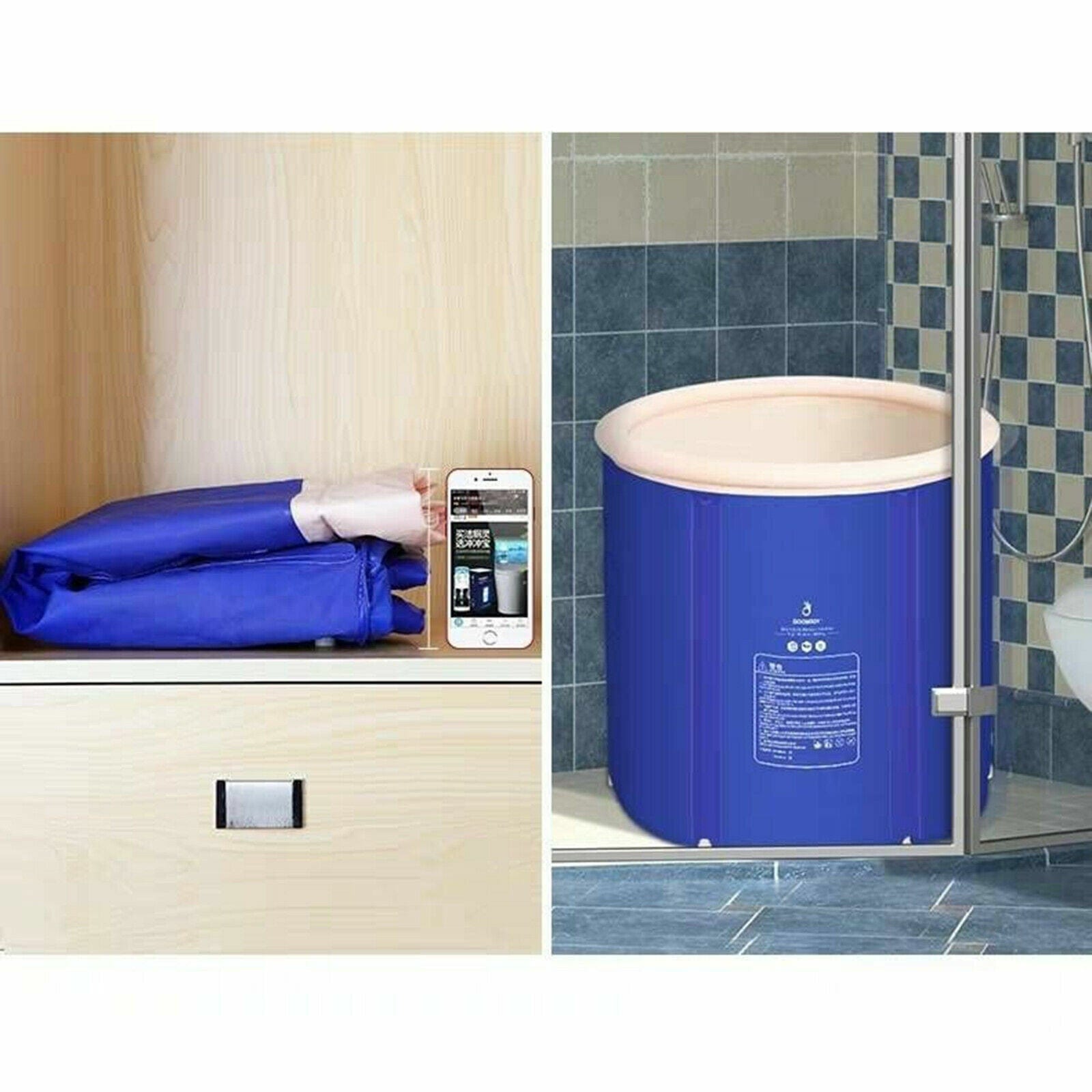 Portable Bathtub Folding Inflatable Bath Hot Tub
