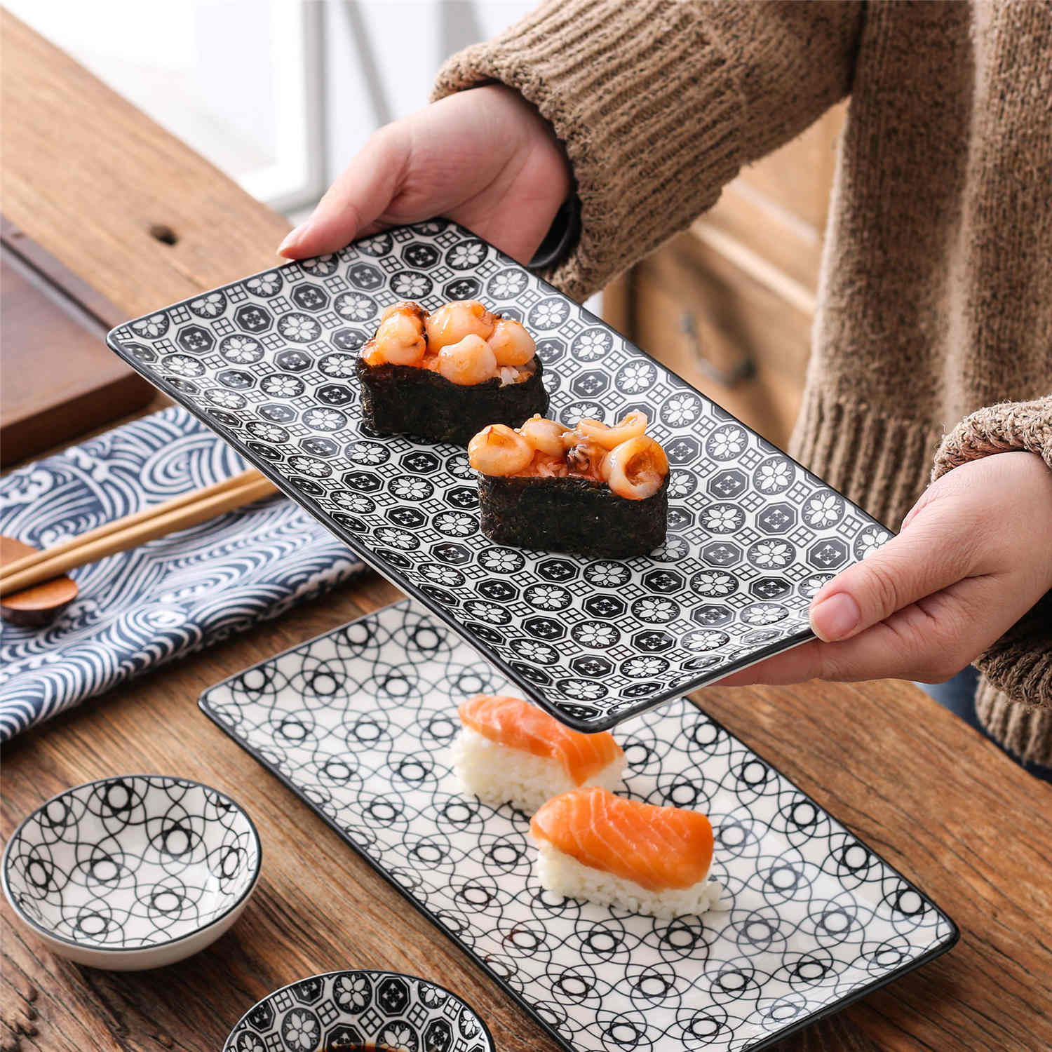 Haruka Sushi Plates Set