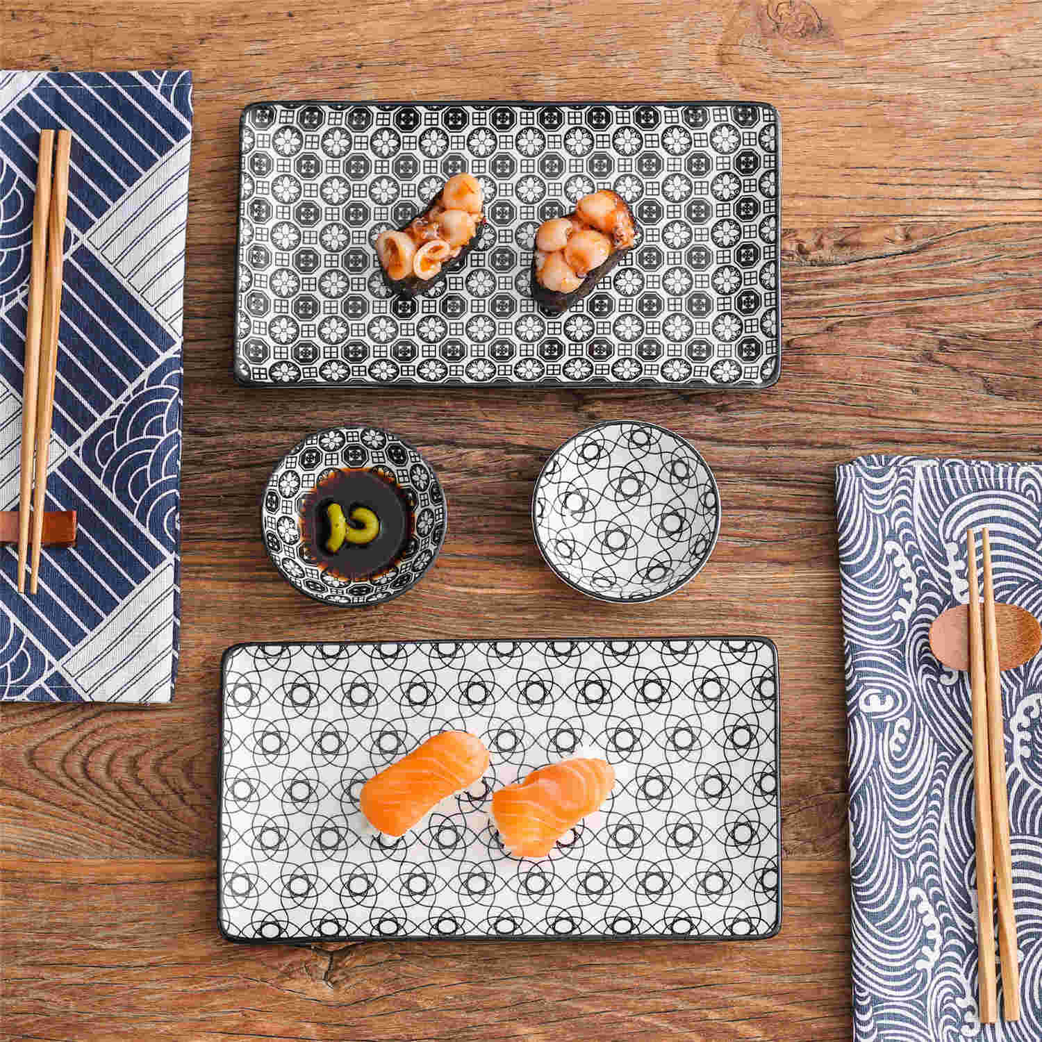 Haruka Sushi Plates Set