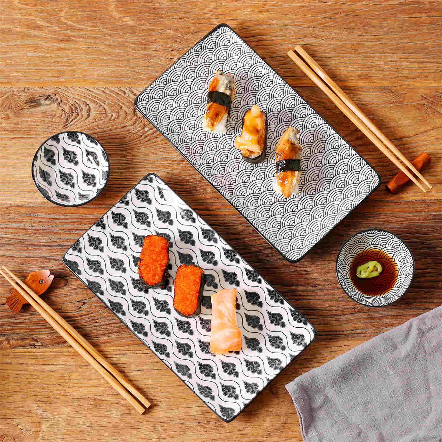 Haruka Sushi Plates Set