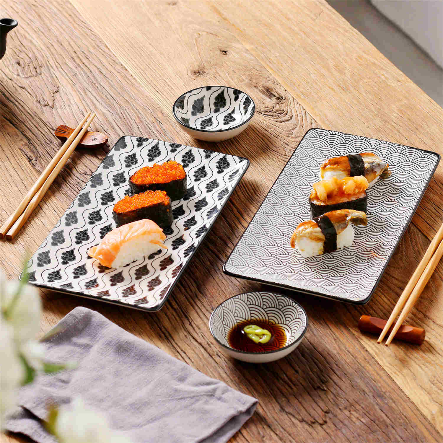 Haruka Sushi Plates Set