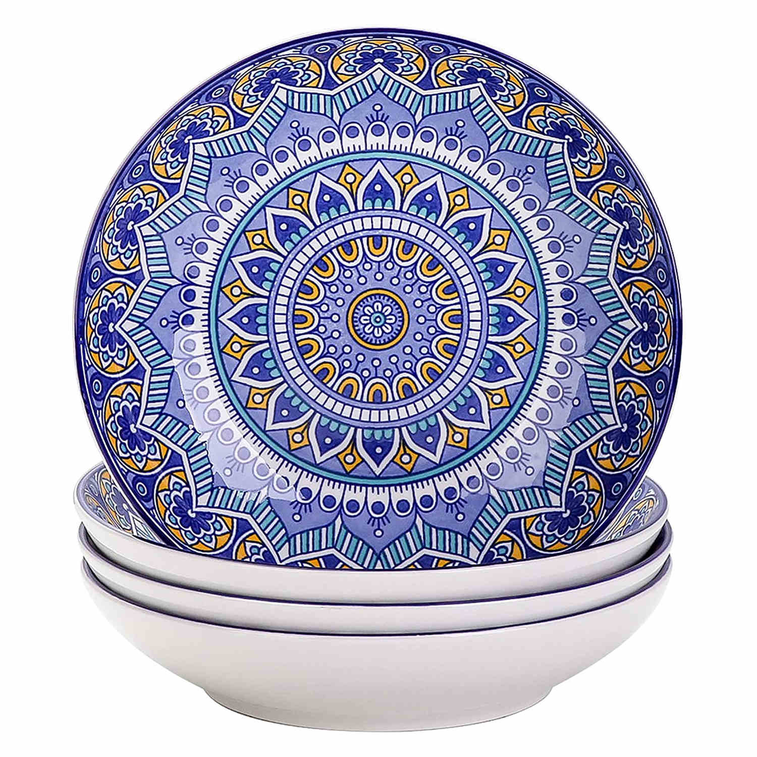 Mandala Soup Plates Set of 4