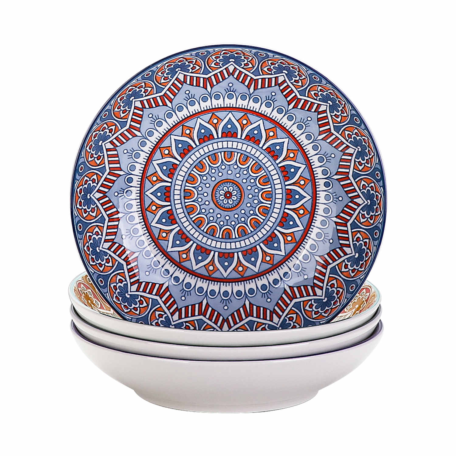 Mandala Soup Plates Set of 4