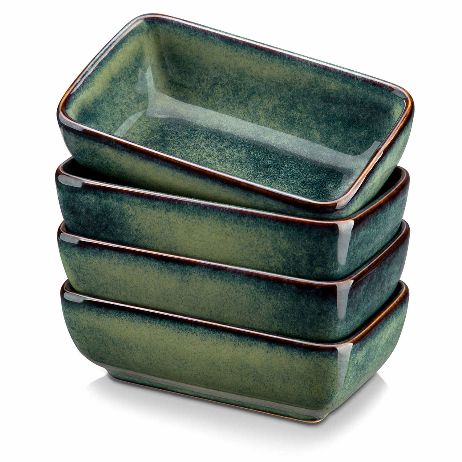 Stern Rectangular Dipping Bowls Set of 4