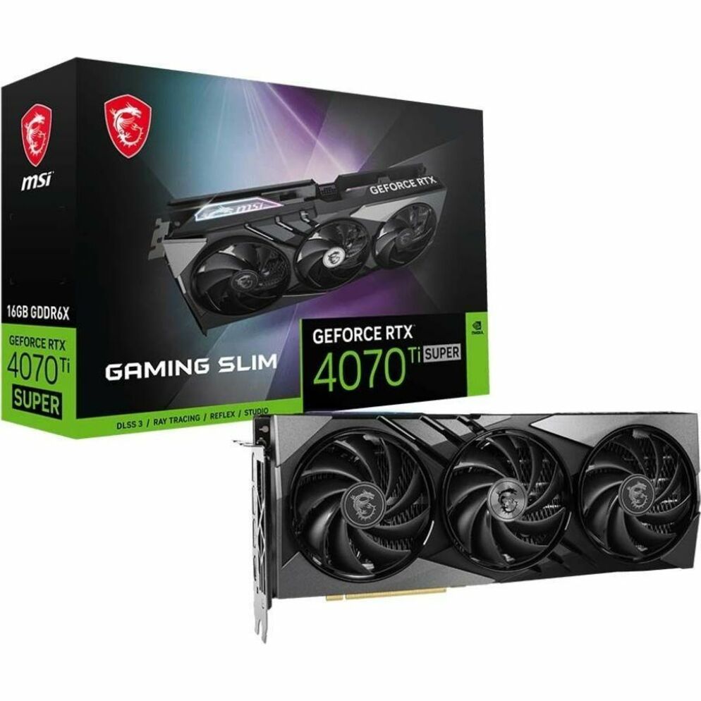 MSI NVIDIA GeForce RTX 4070 Ti Super Graphic Card - 16 GB GDDR6X - Full-height (G407TS16V3)