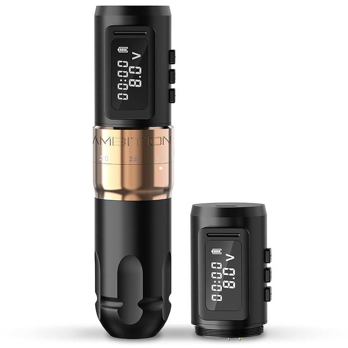 1. AMBITION MARS-U Wireless Tattoo Machine with Adjustable Stroke