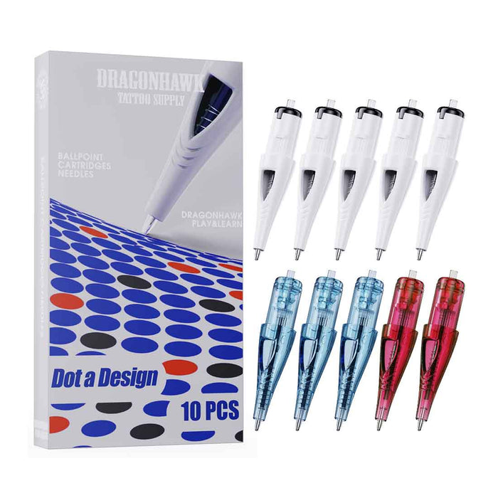 1. Dragonhawk Ballpoint Cartridges Needles – 10PCS