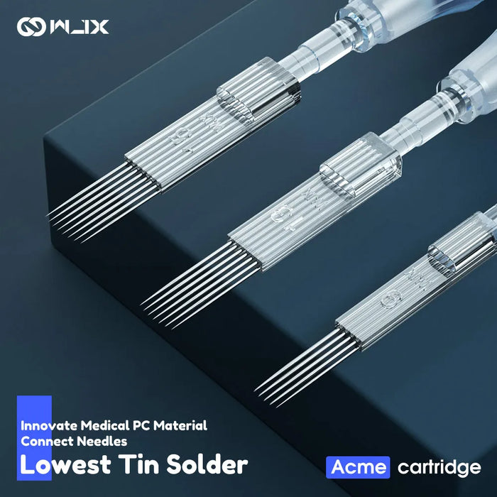 2. WJX Professional Tattoo Cartridges Needles - 0.35MM/0.30MM/0.25MM Round Liner | Box of 20