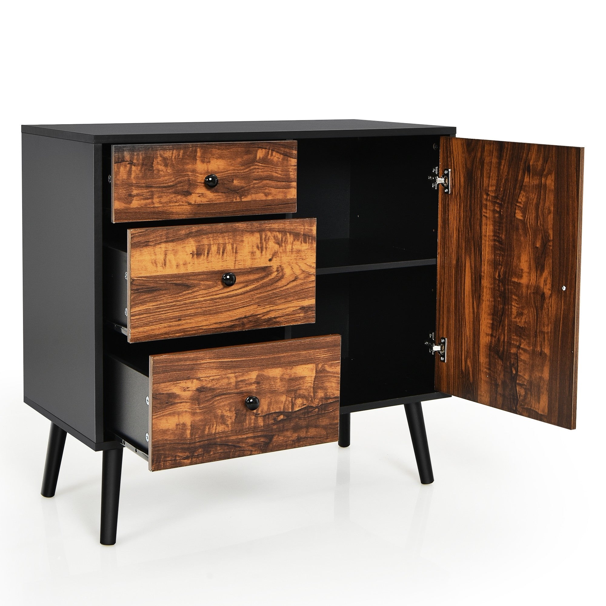 Storage Cabinet Buffet Sideboard with 3 Drawers