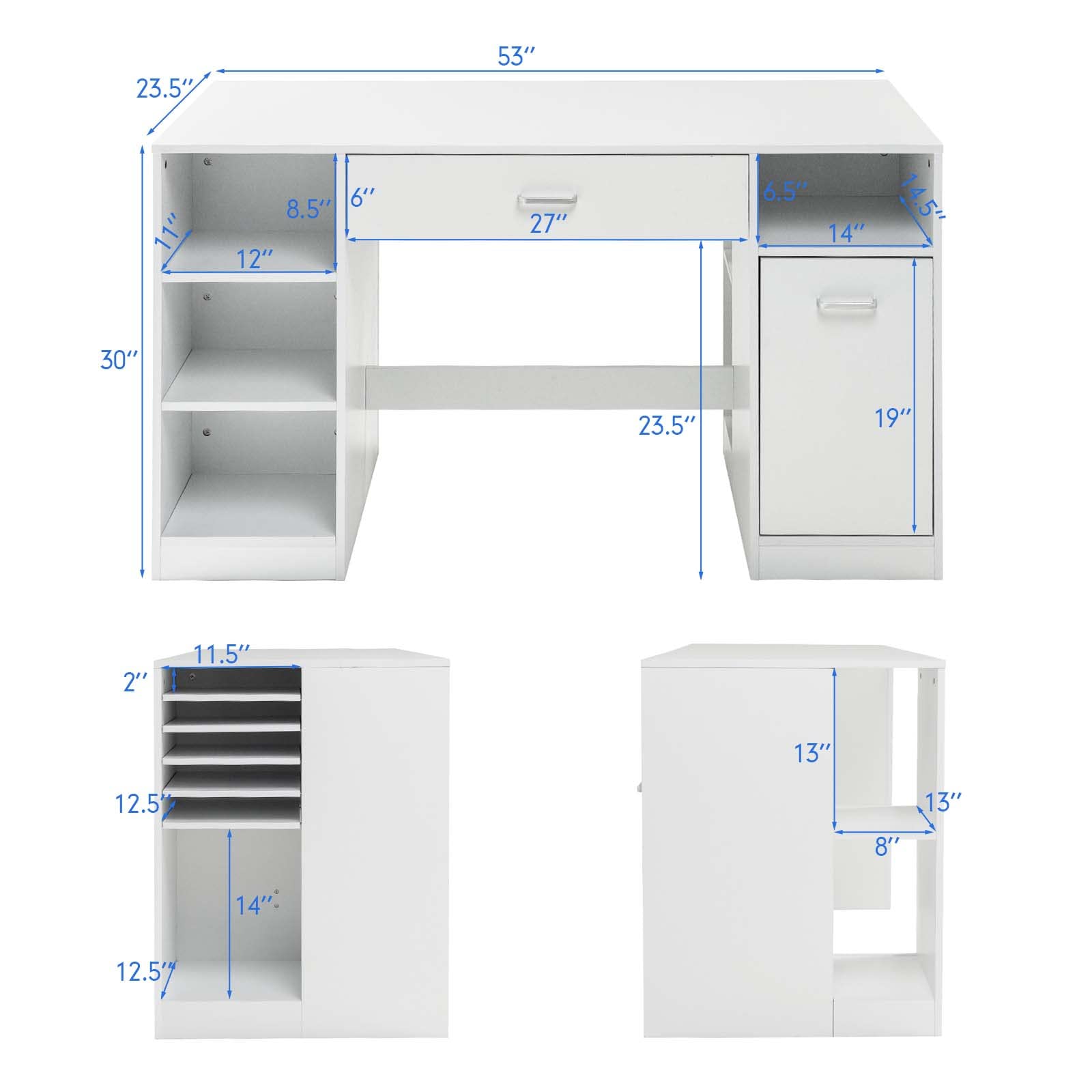 Giantex Craft Table with Storage, Artwork Sewing Table